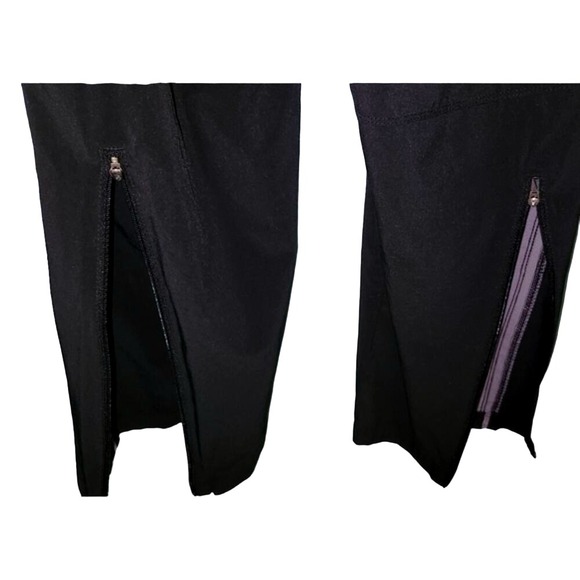 Nike Women's Black Track Pants with Zippered Pockets and Side Stripe - Picture 9 of 13